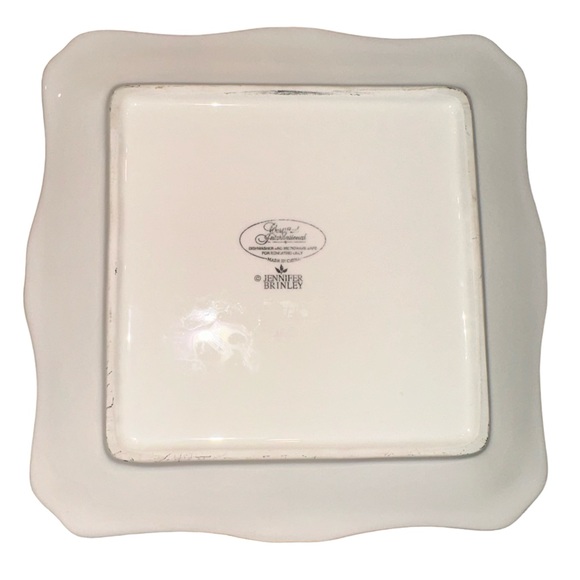 Certified International Jennifer Brinley Plate with Flowers and Butterfly - Picture 2 of 3